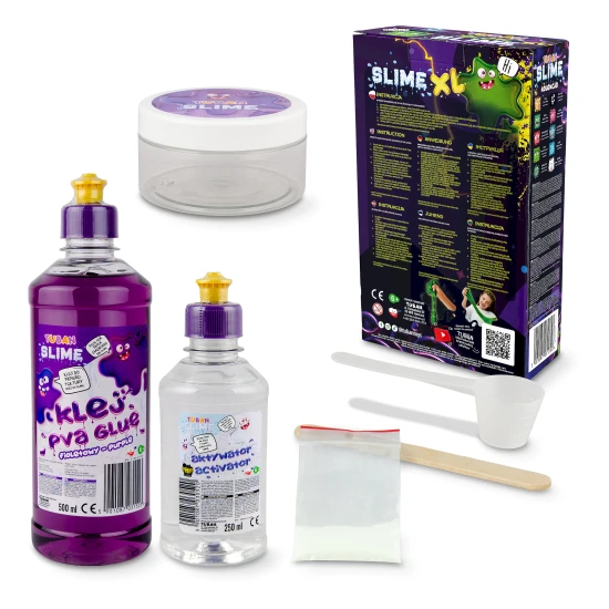 DIY Slime Sada na výrobu slizu Glow in the dark pro děti. XL sada. Vyrobte si svůj vlastní sliz.