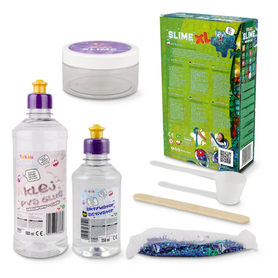 DIY Slime Sada na výrobu slizu Chameleón pre deti. XL sada. Vyrobte si svoj vlastný sliz.