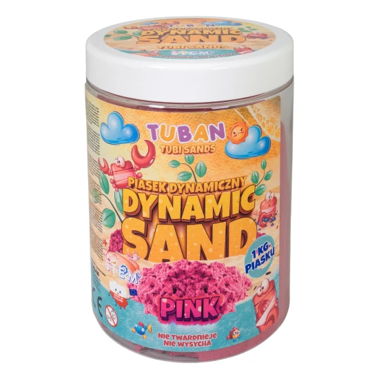 Dynamický piesok ružovej farby. Balenie 1 kg.