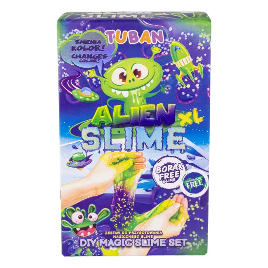 DIY Slime Sada na výrobu slizu Alien pre deti. XL sada. Vyrobte si svoj vlastný sliz.