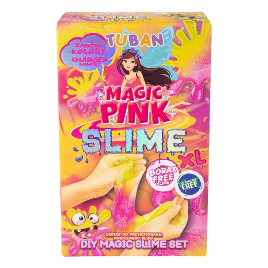 DIY Slime Sada na výrobu slizu Magická ružová pre deti. XL sada. Vyrobte si svoj vlastný sliz.