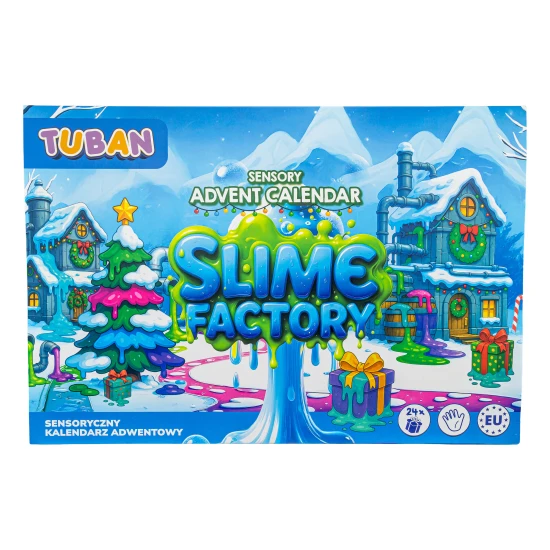 Senzoricky adventny kalendar Slime factory - kreatívna zmyslova sada pre deti