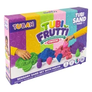 Tubi Frutti Kreatívny set so senzorickým pieskom a formičkami