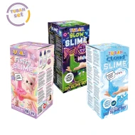 Set DIY Slime Sada na výrobu slizu Glow in the dark, DIY Slime Sada na výrobu slizu Obláčik a DIY Slime Sada na výrobu slizu Fluffy