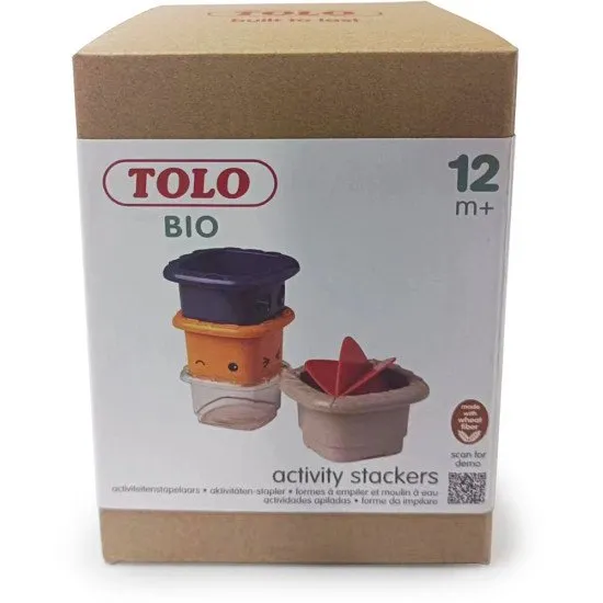 Stohovacia veža s vodným mlynom s farebnými pohárikmi