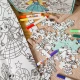 Vyfarbovacie puzzle pre deti Utajená záhrada Tookyland