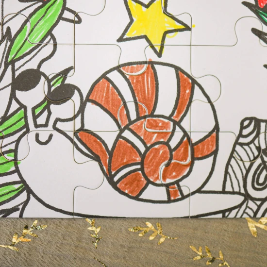 Vyfarbovacie puzzle pre deti Utajená záhrada Tookyland