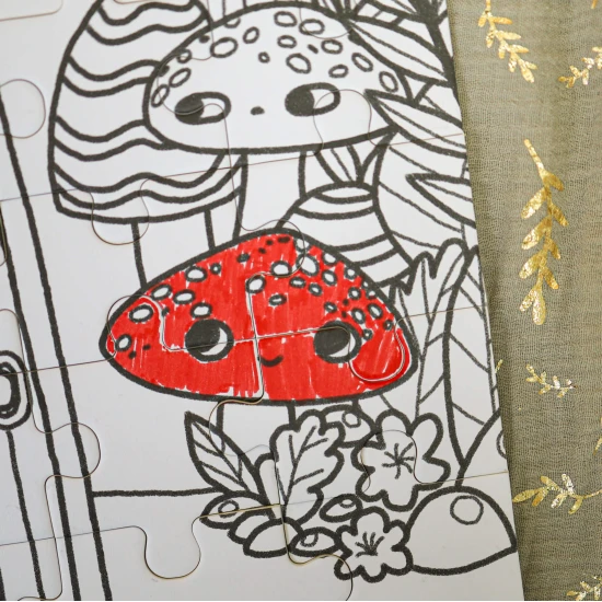 Vyfarbovacie puzzle pre deti Utajená záhrada Tookyland