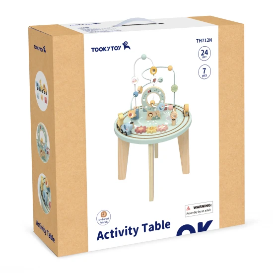 Dreveny aktivity stolík Tooky Toy