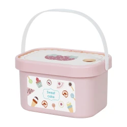 Čajový set s dezertami v kýbliku