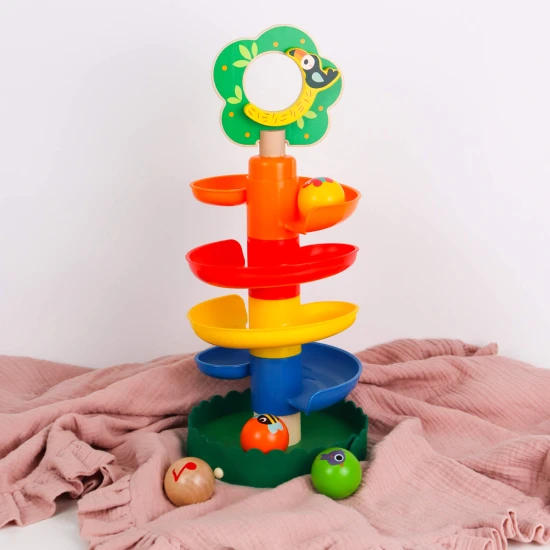 Skladacia guličková dráha pre najmenších Strom Tooky Toy