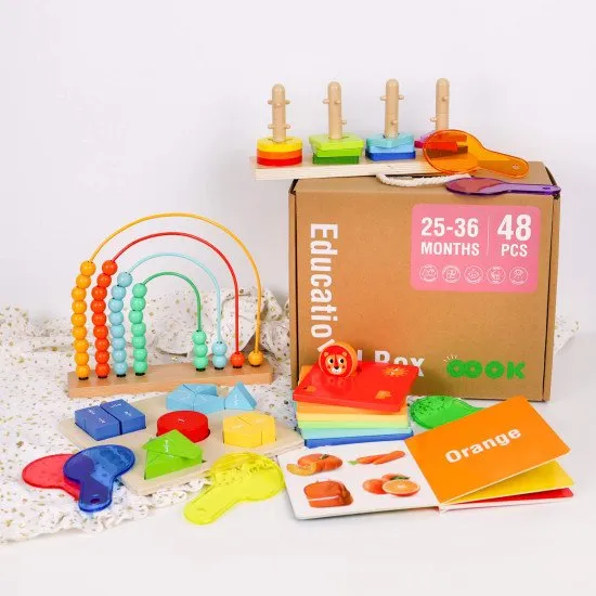 25–36 mesiacov Edukačný box Didaktické hračky od 2 rokov Tooky Toy