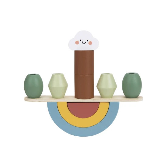 Drevená balančná hra pre deti Zvieratá Pastel Tooky Toy