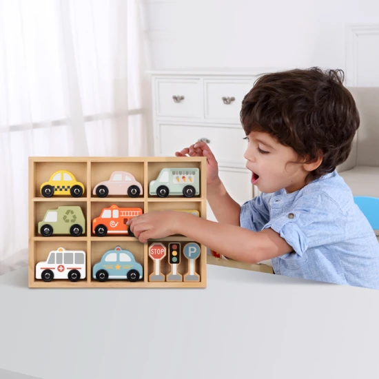 Drevená autíčka sada