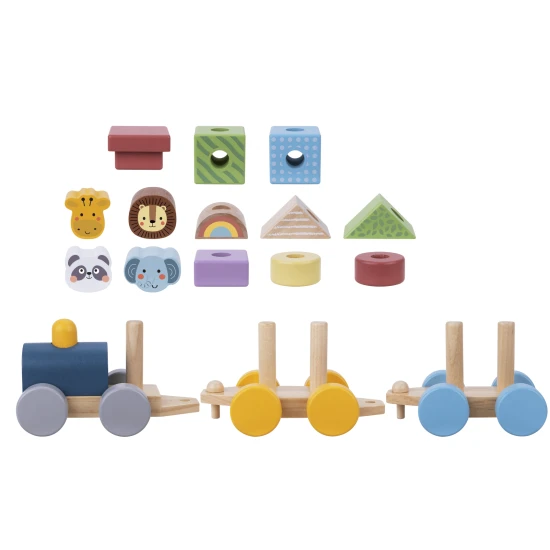 Drevený skladací vláčik