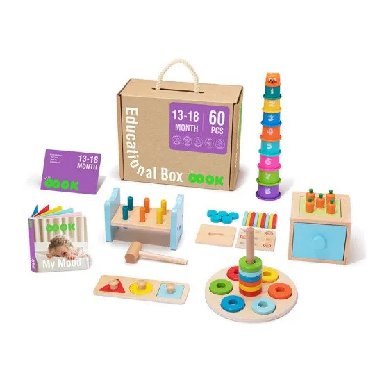 13–18 mesiacov Edukačný box Midi Didaktické hračky od 1 roku Tooky Toy