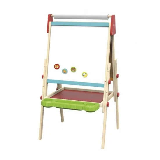 Obojstranná magnetická tabuľa na stojane Modra cervena Tooky Toy