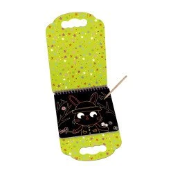 Vyškrabávací blok Zvieratká 6 obrázkov