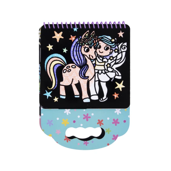 Zamatové omaľovánky Jednorožce s 8 fixami Kreatívna sada Tookyland