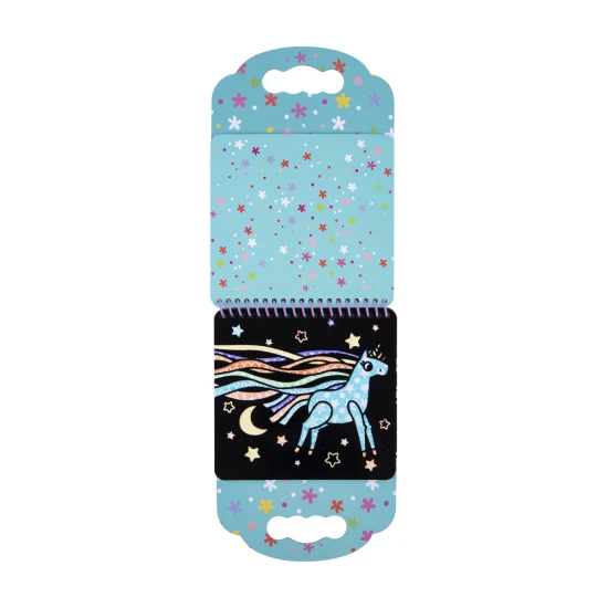 Zamatové omaľovánky Jednorožce s 8 fixami Kreatívna sada Tookyland