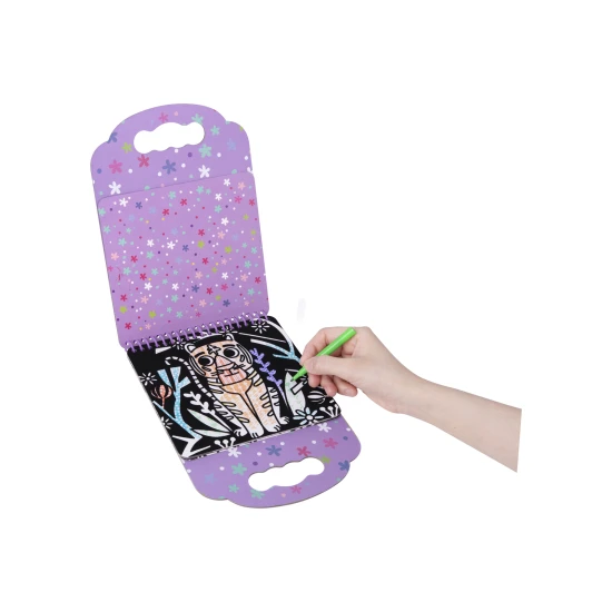 Zamatové omaľovánky Zvieratká 8 fixky Kreatívna sada Tookyland