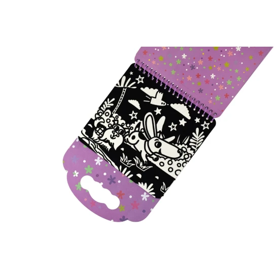 Zamatové omaľovánky Zvieratká 8 fixky Kreatívna sada Tookyland