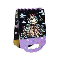 Zamatové maľovanie Zvieratká 6 obrázkov 8 fixiek