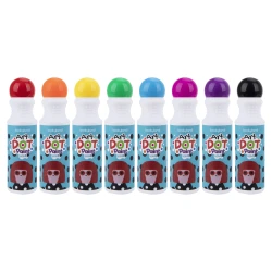 Farby v tube Umývateľné 8 ks s omaľovánkami