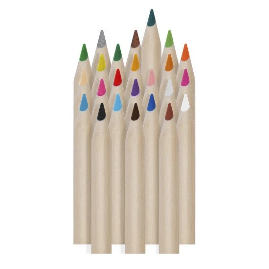 Trojhranné pastelky a strúhadlo 24 ks