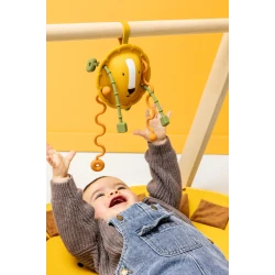 Silikónová ťahacia senzorická hračka Lev