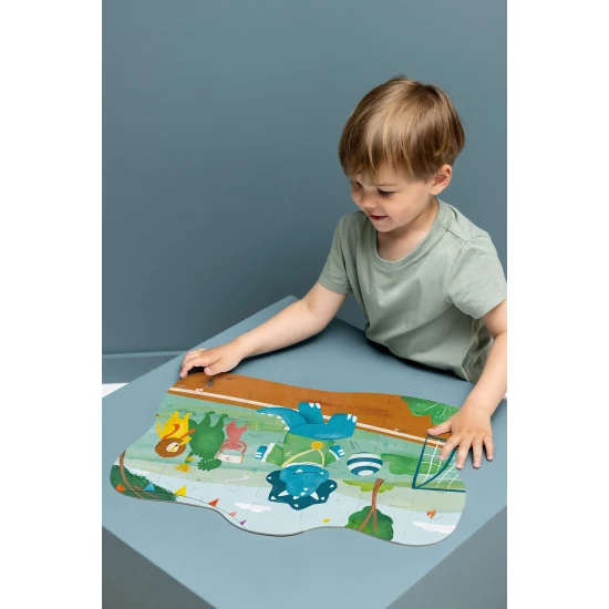 Tvarové puzzle Triceratops 35 dielikov – Trixie 35-151