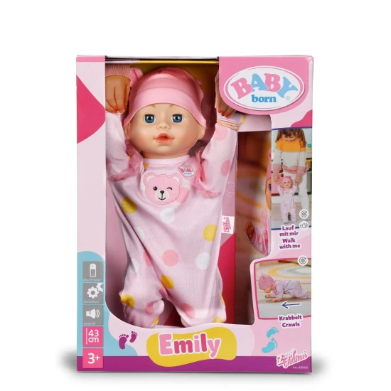 BABY born Emily sa učí chodiť 43 cm Zapf Creation 12838426