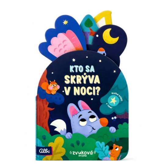 Albi Detská zvuková pop-up kniha Kto sa skrýva v noci? – model AB-81885