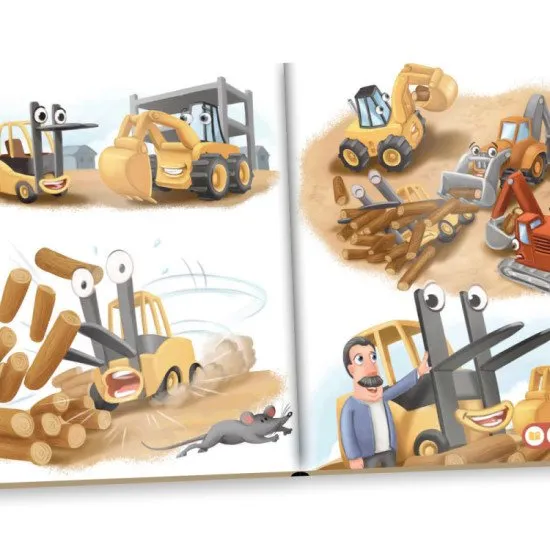 Zoznámte sa so stavbou a stavbyvedúcim pánom Makovičkom v tejto interaktívnej knihe Albi kúzelné čítanie.