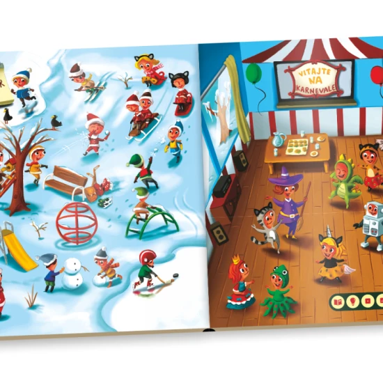 S interaktívna kniha pre deti Škôlkarov kalendár Kúzelné čítanie sa bude vaše dieťa tešiť do škôlky.