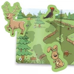 Zvieratká - Samolepková knižka Kúzelné čítanie