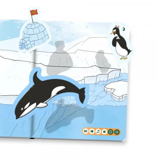 V lese alebo doma, na statku alebo v ZOO. Hovoriace samolepky so zvieratkami a veľa skvelej zábavy!