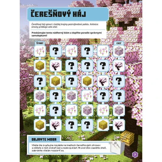 Minecraft – Objavuj biómy s viac ako 250 samolepkami