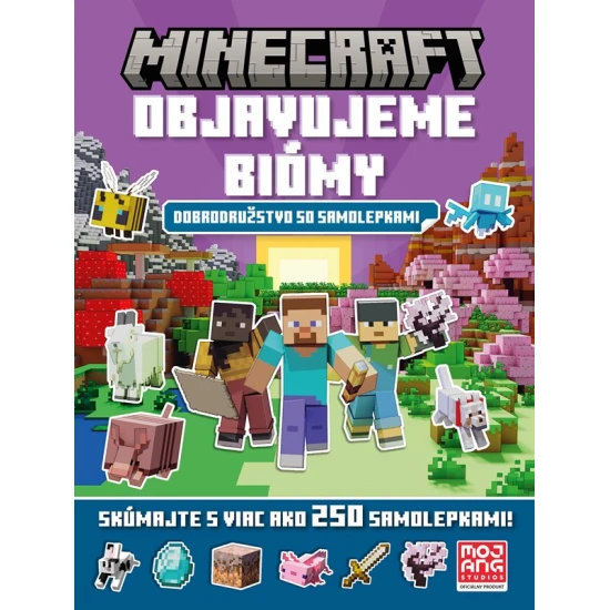 Minecraft – Objavuj biómy s viac ako 250 samolepkami