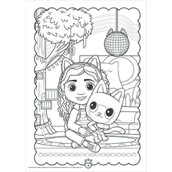 Gabby's Dollhouse Maľovanky so samolepkami