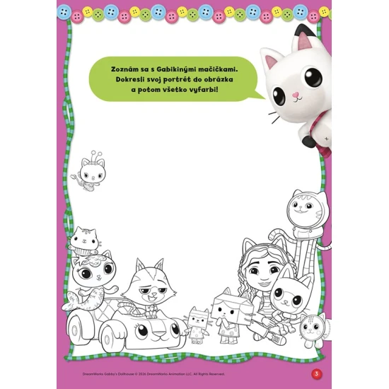 Gabikin kúzelný domček Aktivity so samolepkami