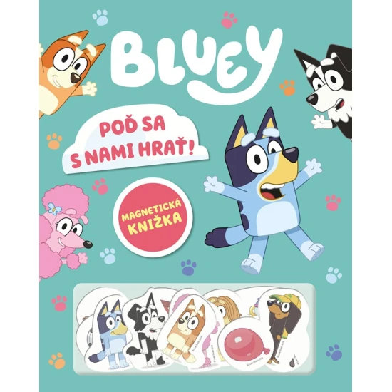 Bluey Magnetická knižka Poď sa s nami hrať