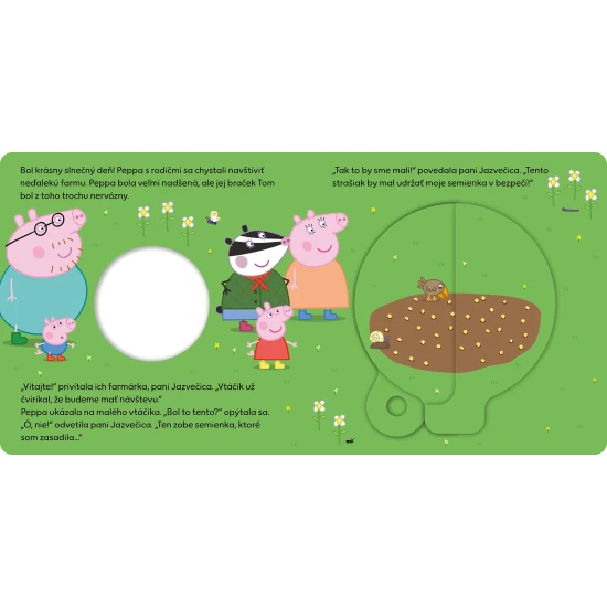 Peppa Pig - Zábava na farme Interaktívna kniha s magickým kolieskom