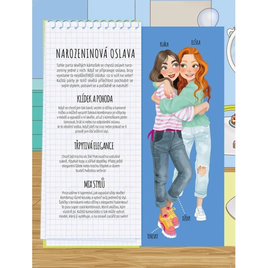 Čo si dnes oblečú? K-POP Zošit s nálepkami – tvorba outfitov
