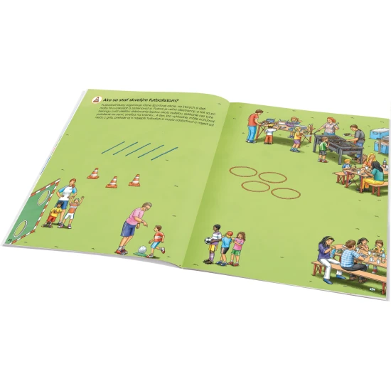 Samolepkový zošit pre deti – Futbalový zošit plný samolepiek, faktov a hier pre deti