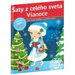 Šaty z celého sveta VIANOCE – Kniha samolepiek