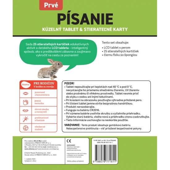 Kúzelný tablet a stierateľné karty predstavujú najlepší spôsob ako poznávať prvé písmená a prvé písanie!
