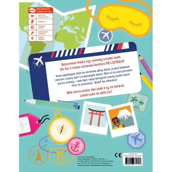 Stop nude! Počas nekonečných ciest lietadlom s knižkou plnou zábavných aktivít. Majte ju vždy po ruke!
