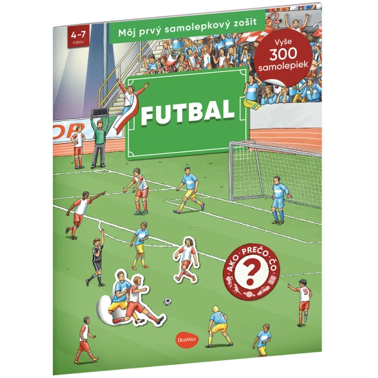 Samolepkový zošit pre deti – Futbalový zošit plný samolepiek, faktov a hier pre deti