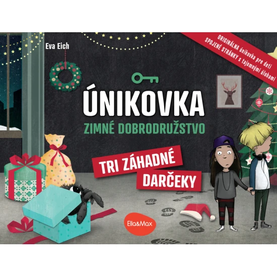 Únikovka Tri záhadné darčeky – vianočná knižka s hádankami